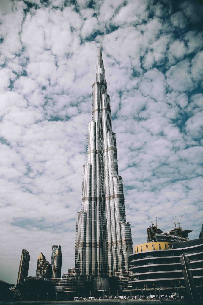 fotka najvyssieho mrakodrapu sveta Burj khalifa v dubaji
