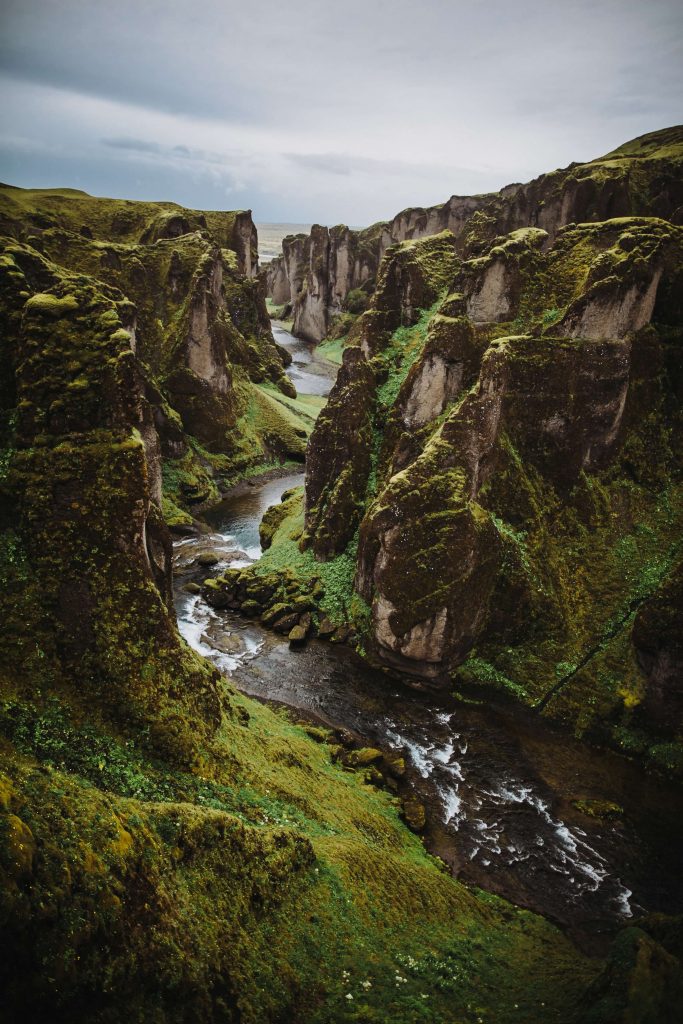 fotka kanonu Fjaðrárgljúfur na islande
